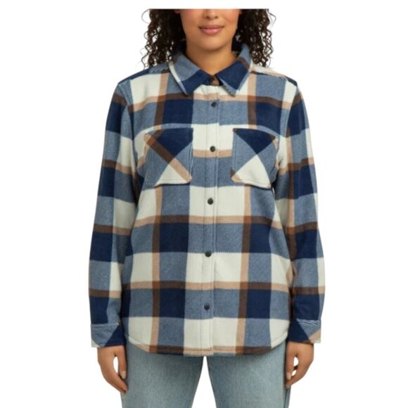 NEW RealTree Bonded Fleece Shacket | Navy - Picture 4 of 8